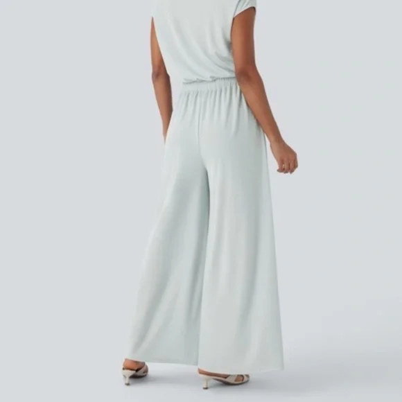 Women’s Halara Jumpsuit Wide Leg Comfy Tags Size L - Picture 6 of 7